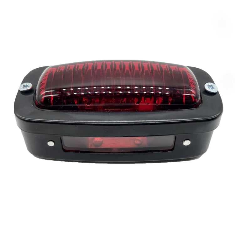 Red taillight with license plate light