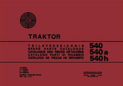 540 540a 540h Traktor Ersatzteilkatalog