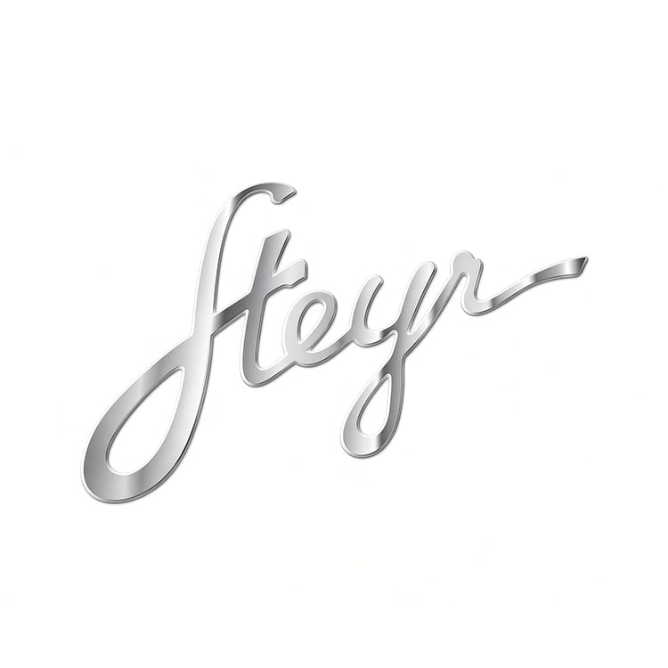 Steyr Schriftzug Aufkleber Premium für Kotflügel 170 × 110 mm