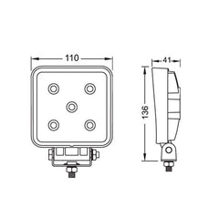 LED Arbeitsscheinwerfer 15 Watt 1050 Lumen