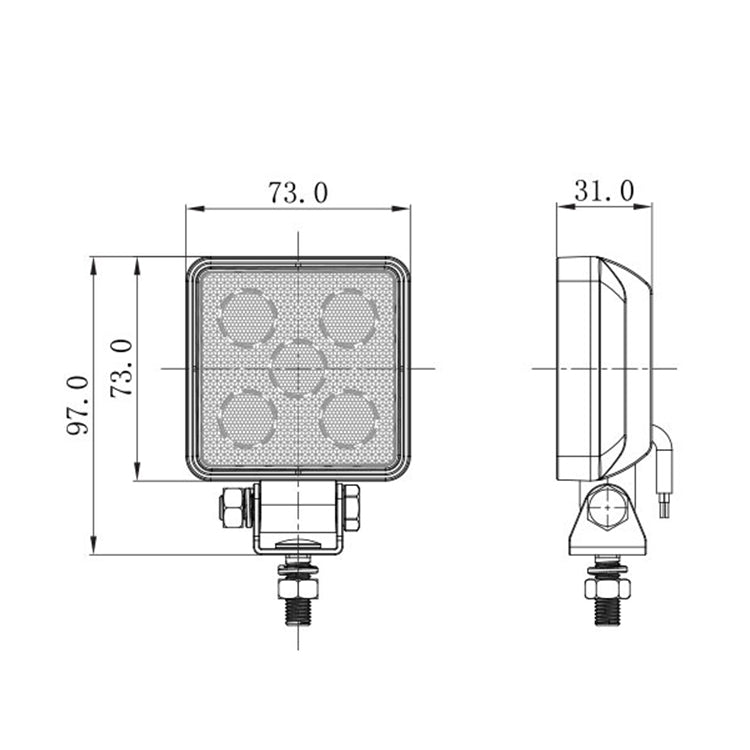 LED mini work light 7.5 watts 950 lumens
