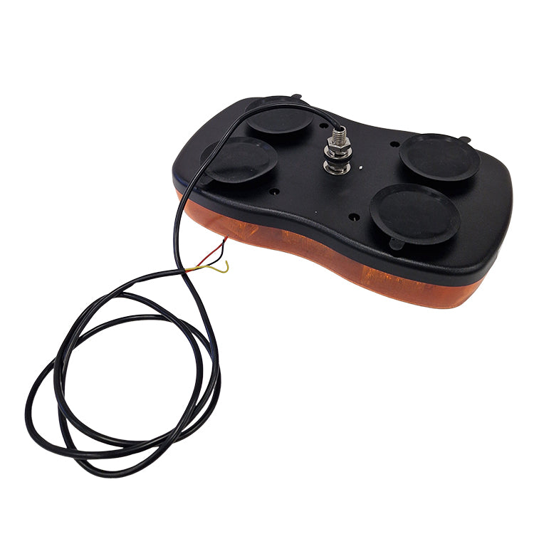 Barra LED flash arancione 20 LED da 0,5 W con supporto magnetico 