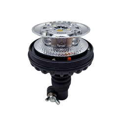 Faro rotante a LED piatto arancione 8 LED da 3 W con staffa flessibile 