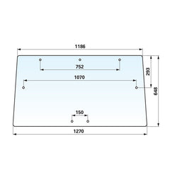 Front- und Heckscheibe klar – passend zu Fritzmeier 520730 Modulkabine
