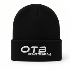OTB Haube Schwarz mit Logo – Strickmütze Beanie Wintermütze | ersatzteilwelt.at