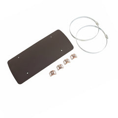 Hitzeschild passend zu Auspuff 00156194 – 360x162 mm, inkl. Spannbänder und Klammern