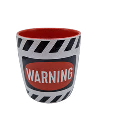 Hochwertige Kaffeetasse „Genius at Work“ von hinten 