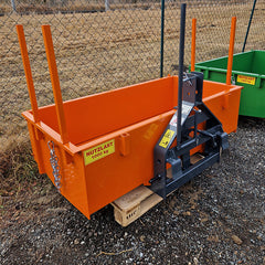 Kippmulde mit Ecksteher M80 Fritz 1,60x0,80x0,40 RAL 2009 Orange