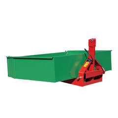 Fritz Kippmulde Standard 120 Oststeirer in Grün RAL 6001 und Rot RAL 3000 – hydraulische Jubiläums-Kippmulde für Traktor, Kat. I