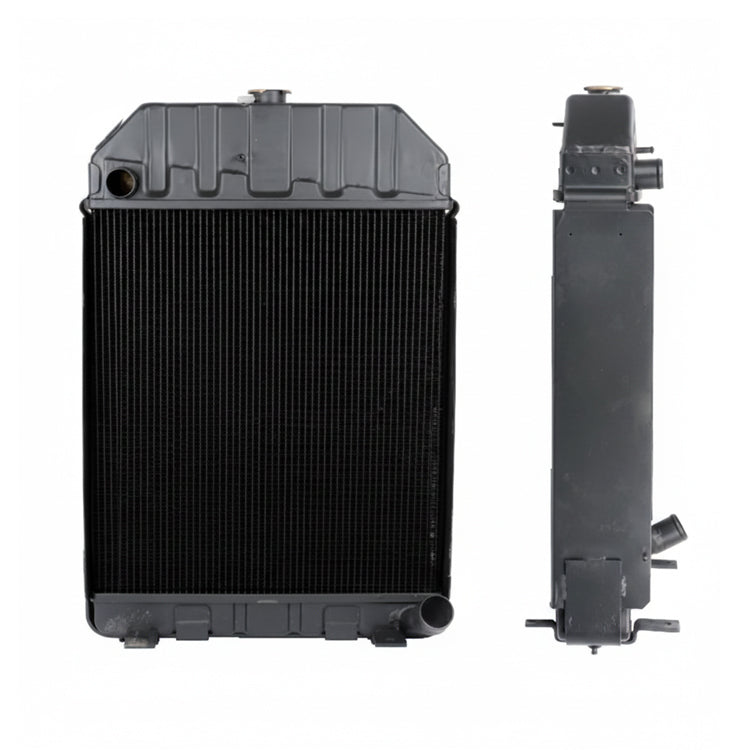 Ersatzkühler mit Lasche vorne passend zu Steyr 8080/8090 – 498x724 mm, Tiefe 165 mm