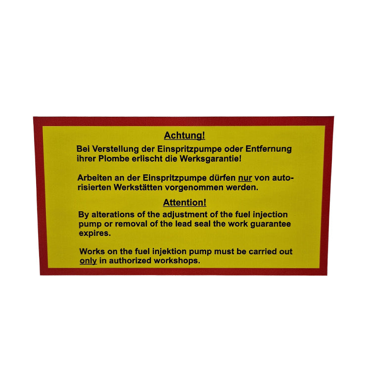 engine block sticker