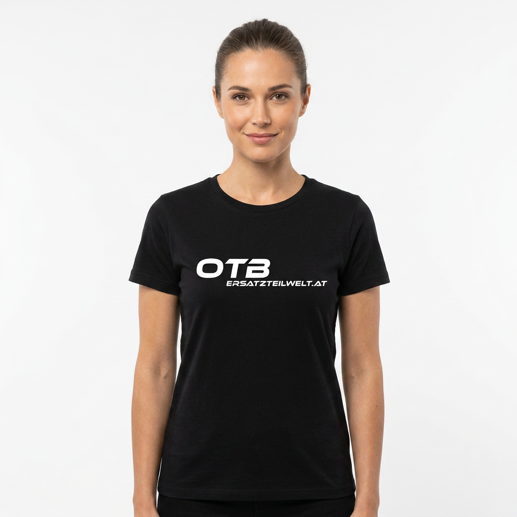 OTB Damen T-Shirt Schwarz mit Logo - Größe XL