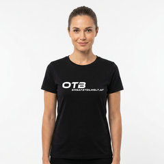 OTB Damen T-Shirt Schwarz mit Logo - Größe XL