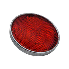 Rückstrahler Metall Rot Ø85mm geschraubt