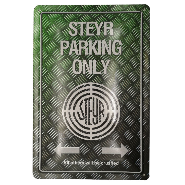 Blechschild - STEYR PARKING ONLY