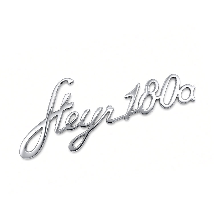 Steyr 180a Schriftzug für Kühlergrill – Premium, Messing verchromt