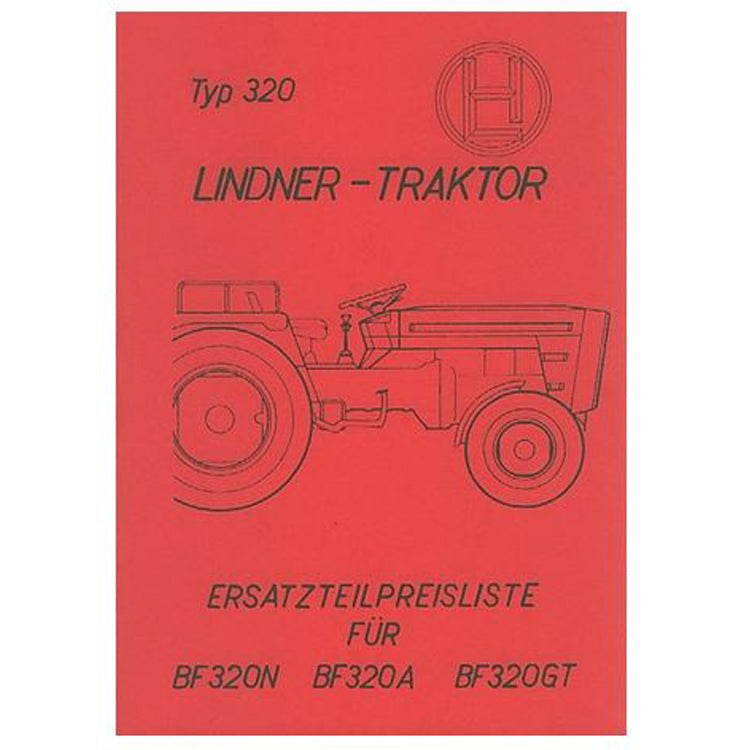 Lindner BF 320N, BF 320A, BF 320GT, Ersatzteilkatalog