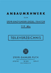 80 und 80a Anbaumähwerk Ersatzteilkatalog