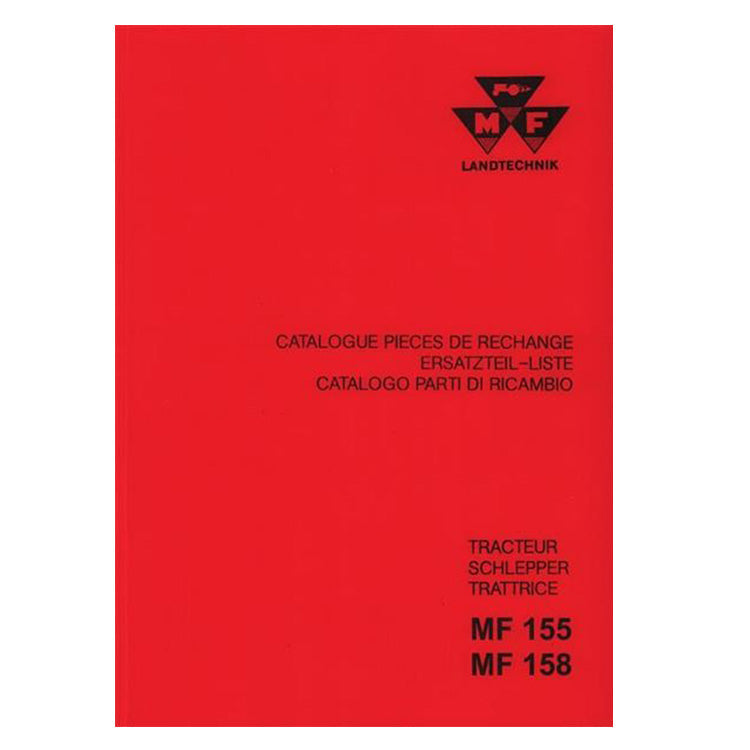 MF 155 &amp; MF 158 spare parts catalog
