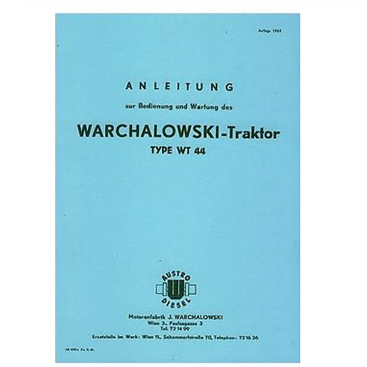 Istruzioni per l'uso Warchalowski WT 44