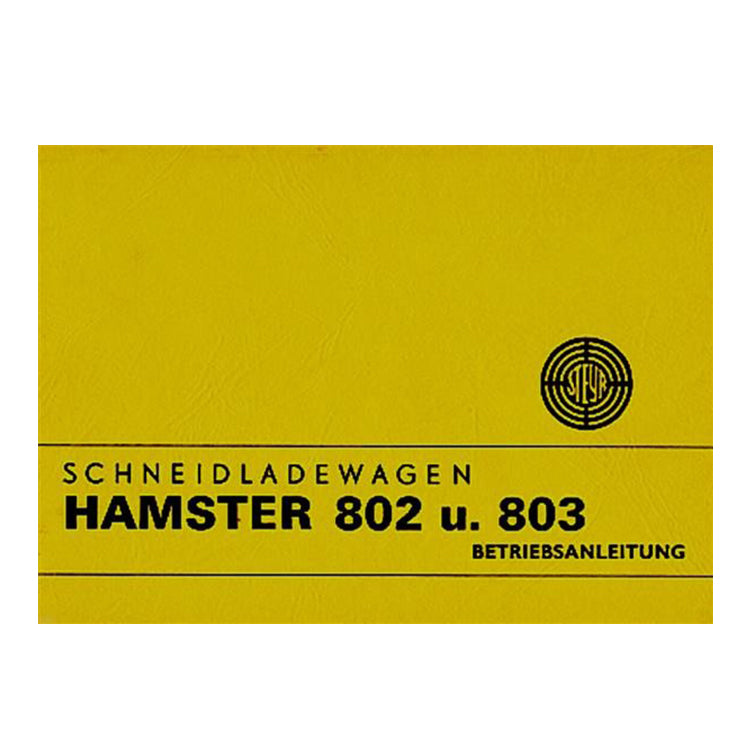 Manuale operativo Hamster 802 e 803