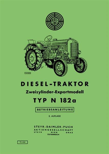 N182a Tractor Operating Manual