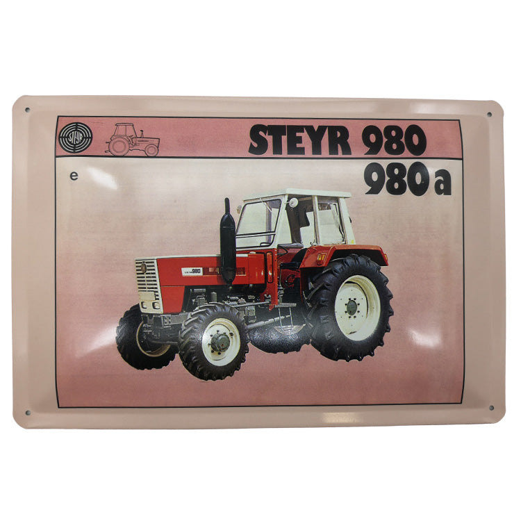 Metal sign - Steyr 980/980a