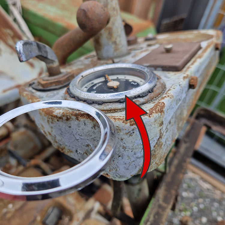 outer ring for remote thermometer &amp; oil pressure gauge 