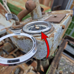 outer ring for remote thermometer &amp; oil pressure gauge 